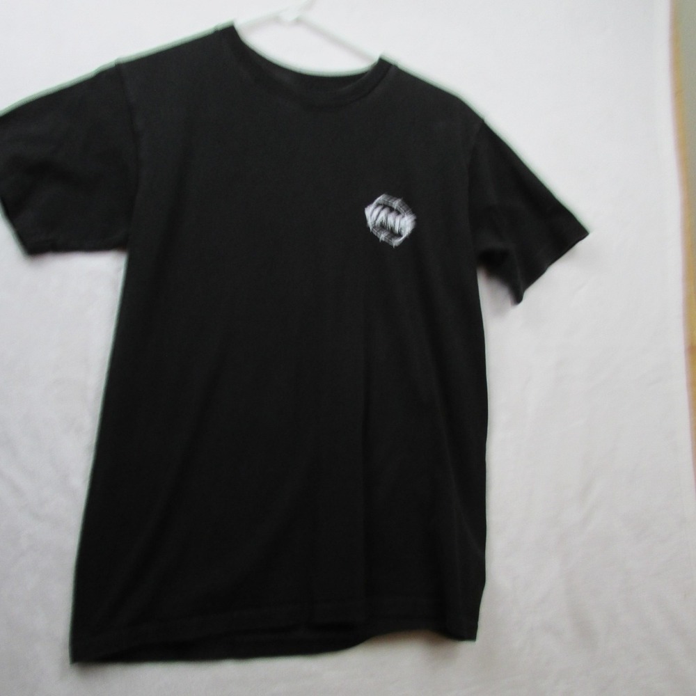 Vans Shirt Mens Small Black Graphic The Last To Leave Grim Reaper Skateboard